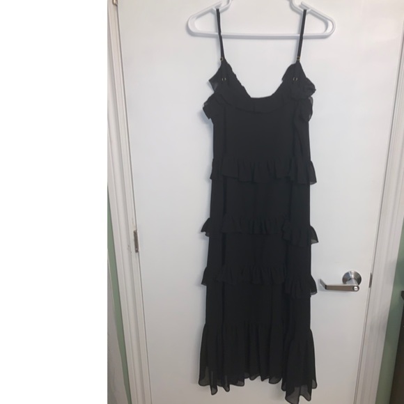 Michael Kors spaghetti strap midi flutter dress - Picture 2 of 4